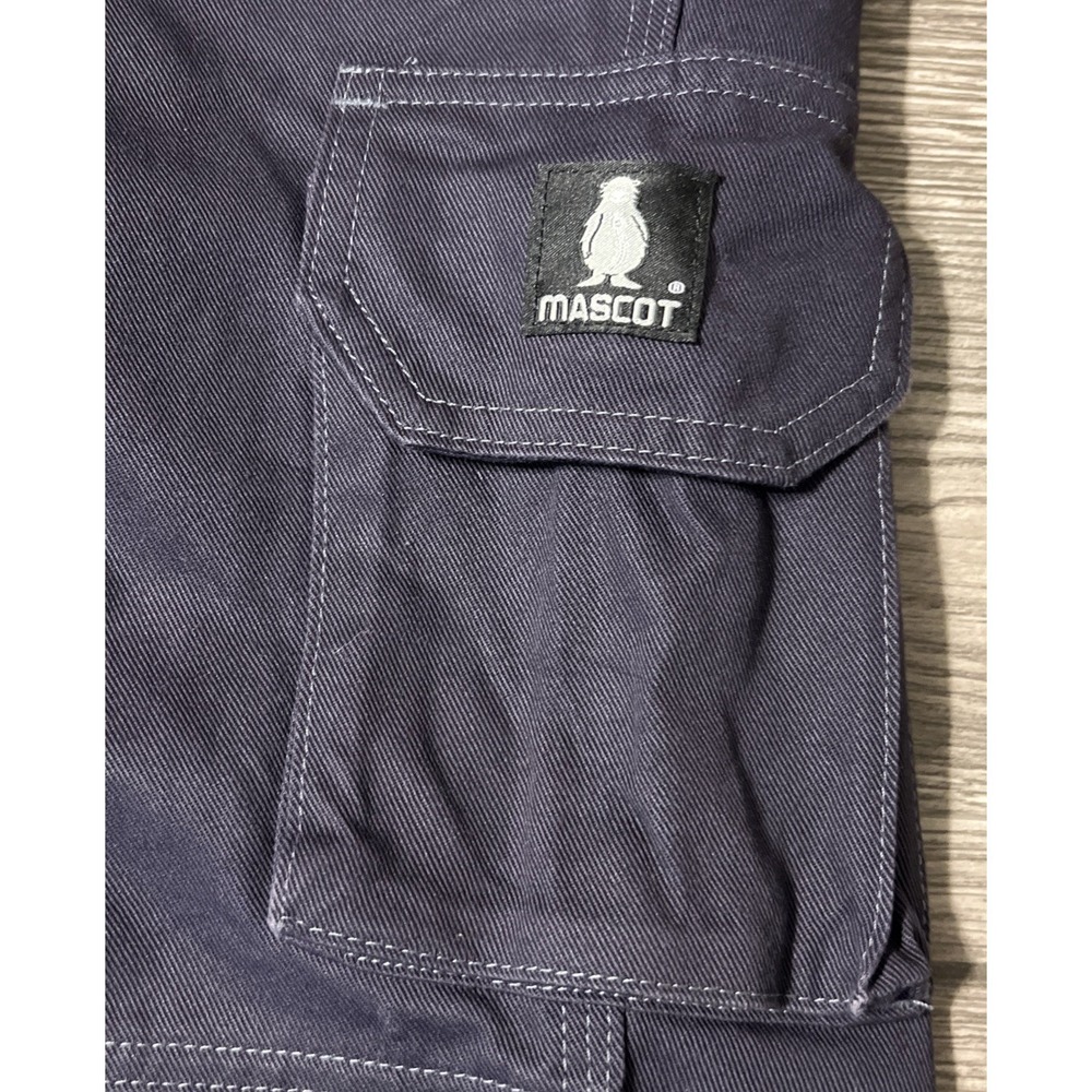 Mascot Work Pants Navy Utility Cargo Kneepad Carpenter Workwear Men's Size 42x32